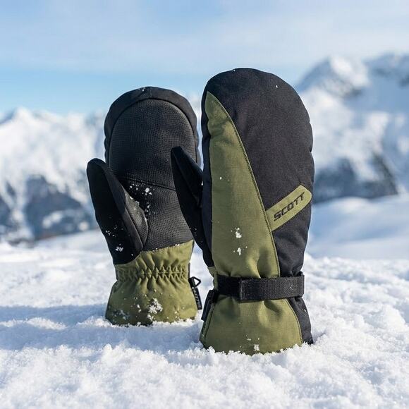 SCOTT Ultimate Warm Waterproof Mittens – Fir Green/Black – Size L – NEW - Picture 4 of 7